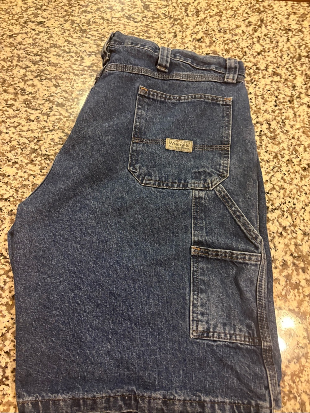 Wrangler Men's Blue Carpenter Denim Shorts